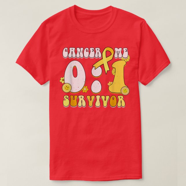 Camiseta Me 1 Cáncer 0 Superviviente Retro del Cáncer Infan (Diseño del anverso)