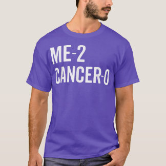 Camiseta Me 2 Cáncer 0 Golpeo al Cáncer Dos Veces Sobrevivi