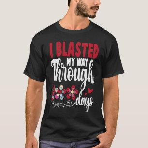 Camiseta Me abrasé camino a través de 100 días, niños, 100
