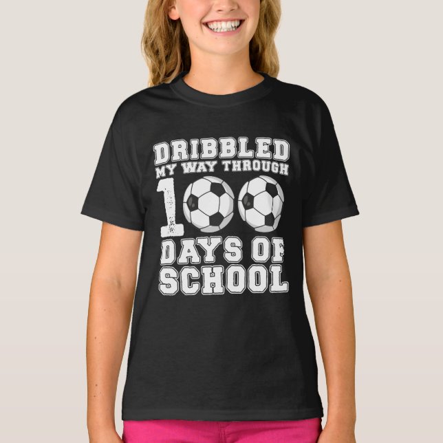 Camiseta Me abrí camino a través del fútbol escolar de 100  (Anverso)