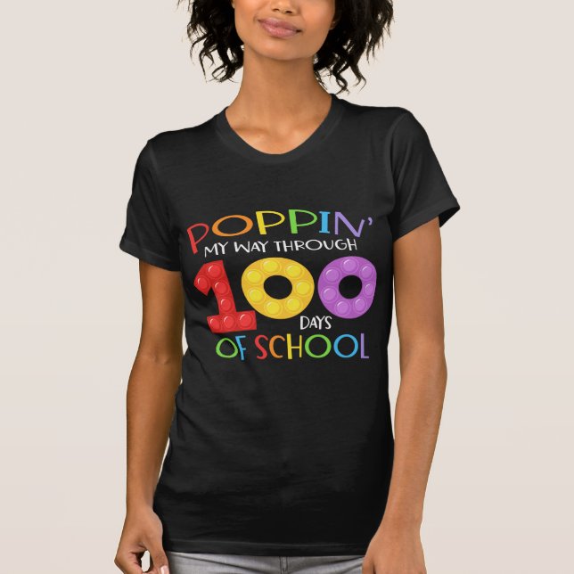 Camiseta Me abriré camino a través de 100 días de colegio (Anverso)