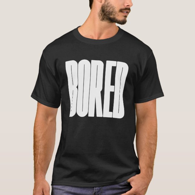 Camiseta Me aburre el logo en negrita (Anverso)