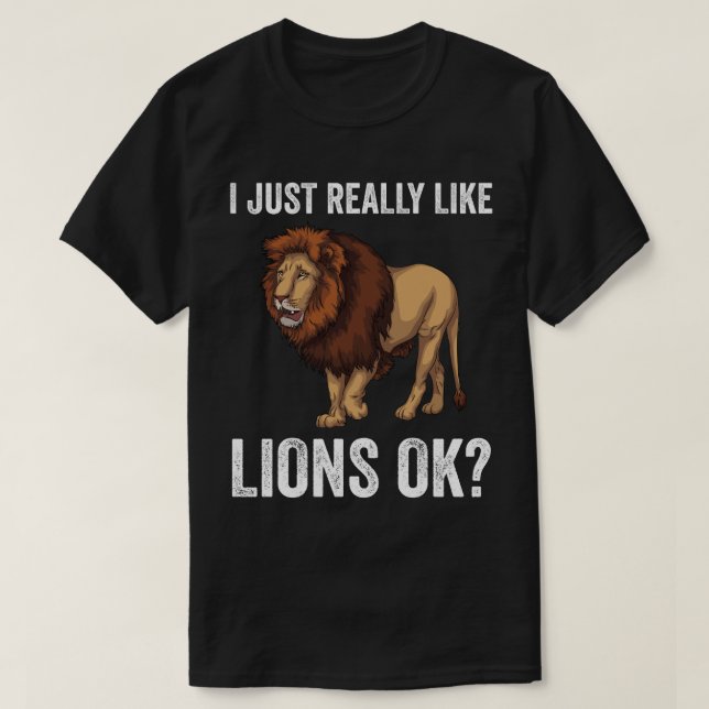 Camiseta Me Acaba De Gustar Leones Ok? (Diseño del anverso)