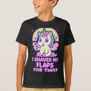 Camiseta Me afeité mis solapas por estas mujeres adultas ve