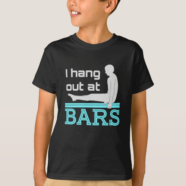 Camiseta Me agarré en el bar de la gimnasta de gimnasia mas (Anverso)