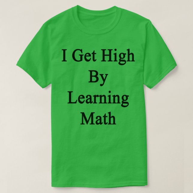Camiseta Me Alcanzo Aprendiendo Matemáticas (Diseño del anverso)