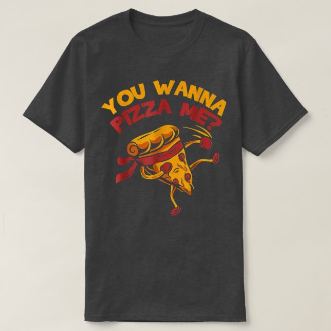 Camiseta Me alegra que quieras pizza para mí (Diseño del anverso)