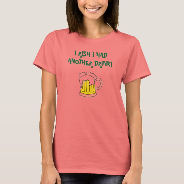 CAMISETA ¡ME ALEGRO DE TENER OTRA BEBIDA! (Anverso)
