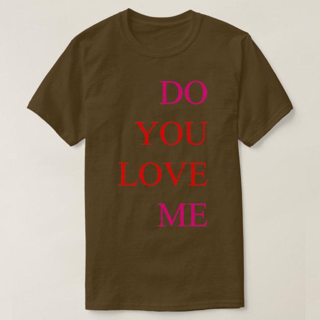 Camiseta ¿me amas? (Diseño del anverso)