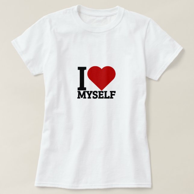 Camiseta Me amo (Diseño del anverso)