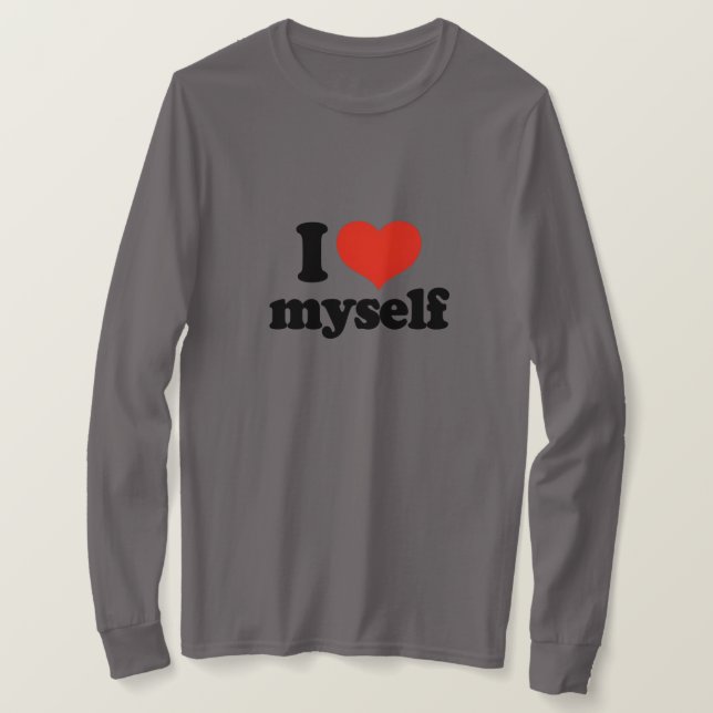 Camiseta "Me amo a mí mismo" (Anverso del diseño)