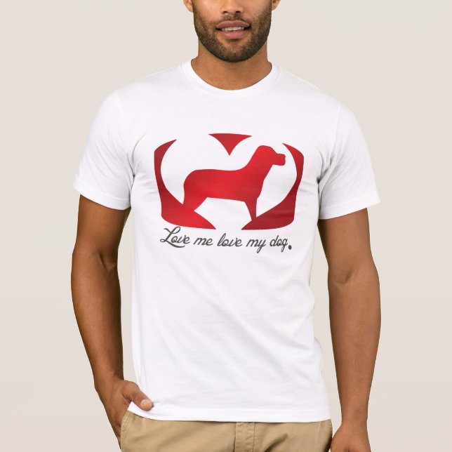 Camiseta me amo amar a mi perro (Anverso)