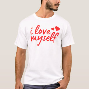 Camiseta Me amo citando corazones