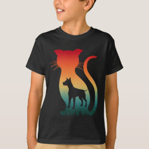 CAMISETA ME AMO GATO PERRO REGALO PARA AMANTES DE ANIMALES