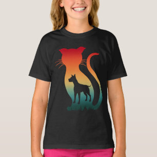 CAMISETA ME AMO GATO PERRO REGALO PARA AMANTES DE ANIMALES
