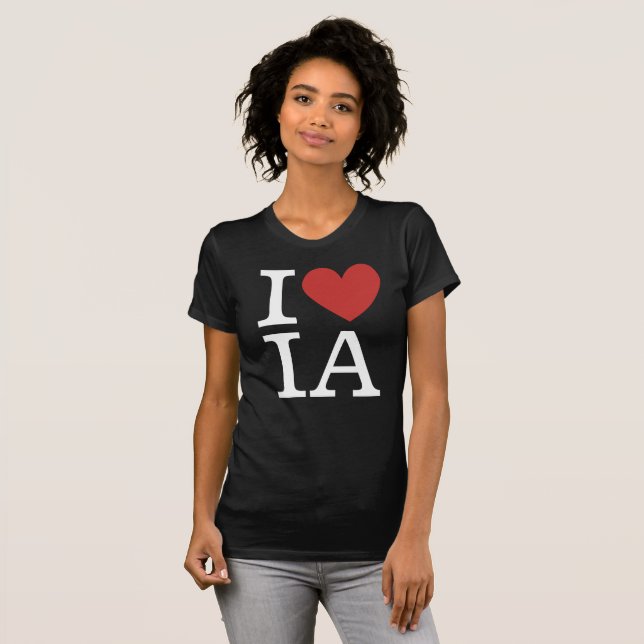 Camiseta Me ❤️ Amo IA - Departamento de Auditoría Interna. (Anverso completo)