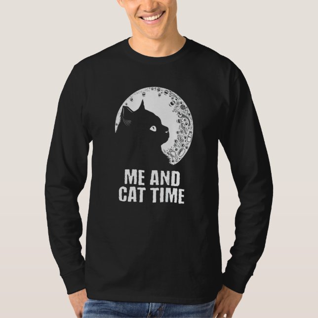 Camiseta Me and Cat Time Cat  Hobby Kitten Pastime Cat Mom (Anverso)