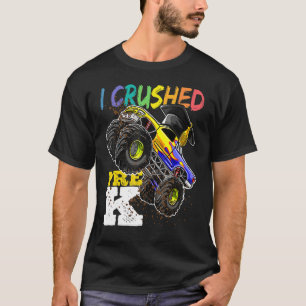 Camiseta Me aplasté antes de que el monstruo del camión de