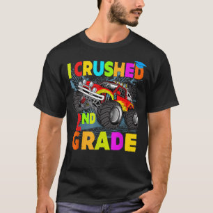 Camiseta Me aplasté graduación de camión monstruo de segund