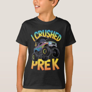 Camiseta Me aplastó Pre K Camión Graduación Preescolar Niño
