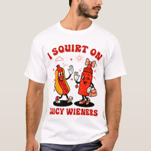 Camiseta Me Arrepito Con Jugosos Wieners Humor Adulto Graci