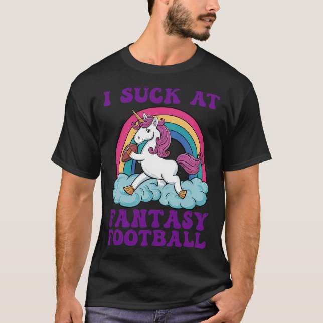 Camiseta Me Arrojé Con Fantasía Futbolística, Unicornio, Ar (Anverso)