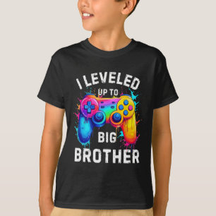 Camiseta Me Ascendí a Hermano Mayor Arte Splash Divertido d