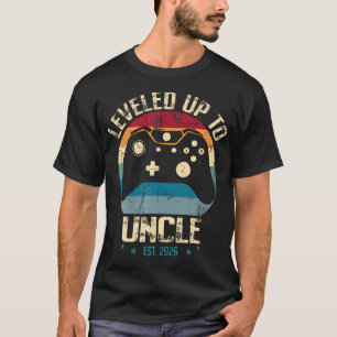 Camiseta Me Ascendí a Tío 2026 Ascendido por Primera Vez