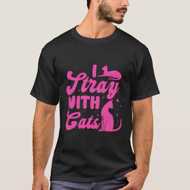 Camiseta Me Atravieso Con Gatos (Anverso)