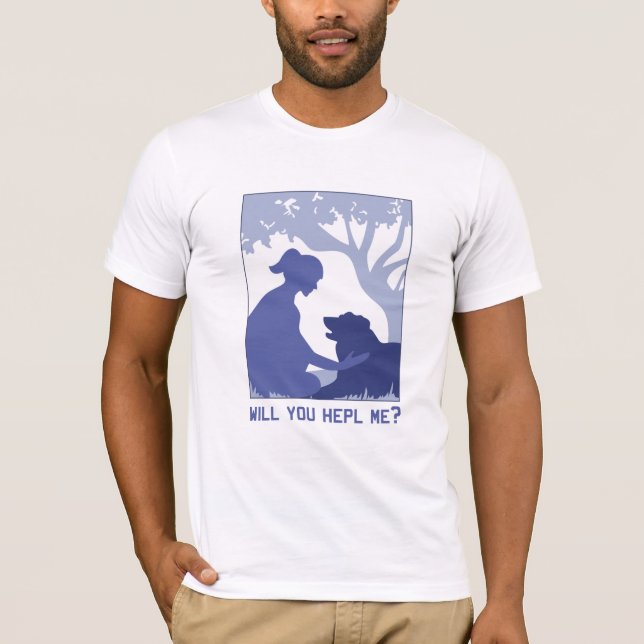 Camiseta ¿me ayudarás? (Anverso)