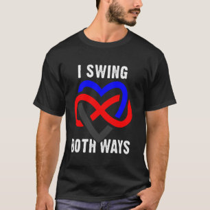 Camiseta Me balanceo en ambos sentidos poliandria corazón i