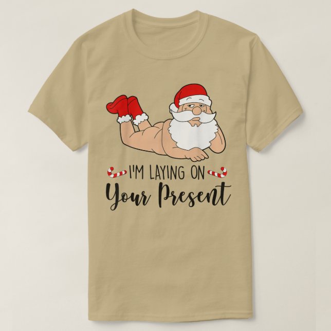 Camiseta Me Baso En Tus Funny Navidades De Santa  (Diseño del anverso)