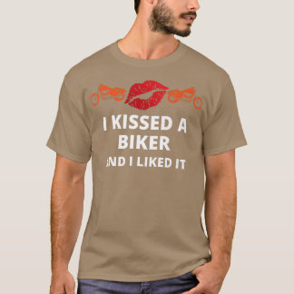 Camiseta Me besé-una motociclista y me gustó el biker diver