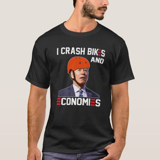 Camiseta Me Caí En Bicicletas Y Economías. (Anverso)