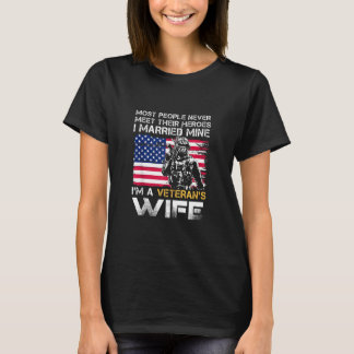 Camiseta Me casé con mi héroe, soy la esposa de un veterano