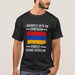 Camiseta Me Casé Con una Familia Armenia Cuñados Divertidos