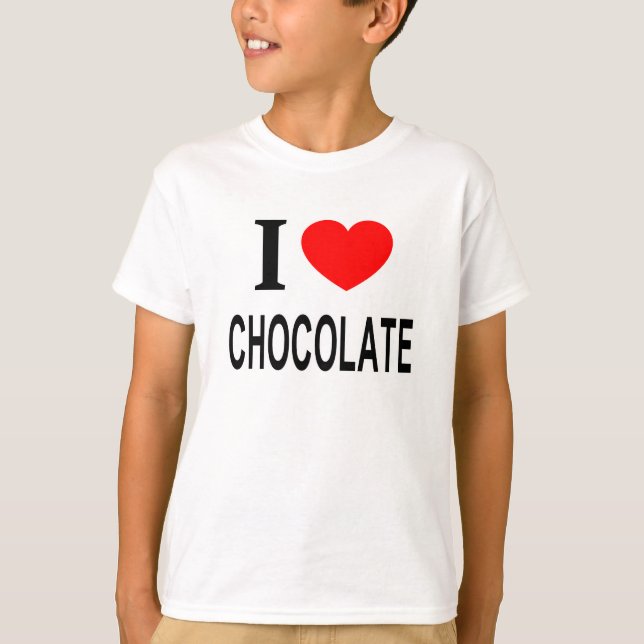 Camiseta Me ❤️ CHOCOLATE Me AMO CHOCOLATE Me CORAZÓN CHOCOL (Anverso)