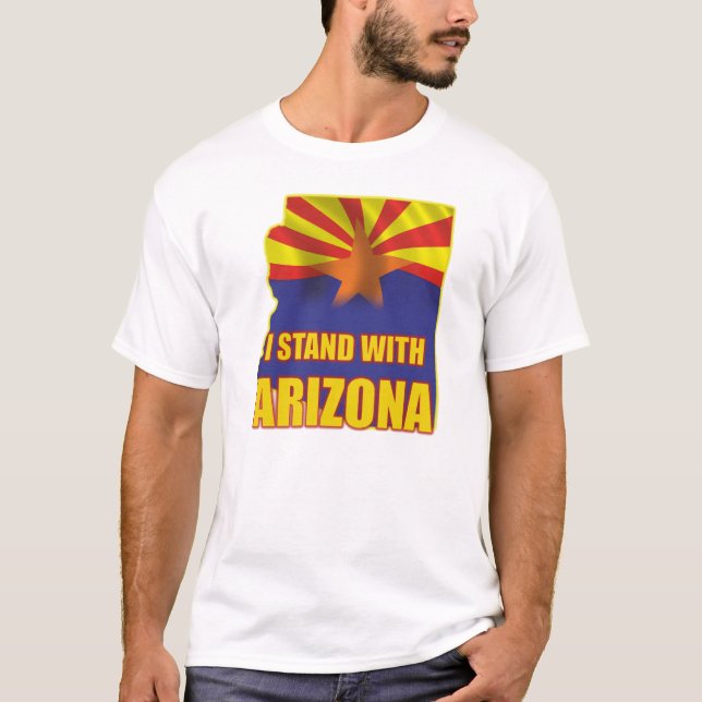 Camiseta Me coloco con Arizona - ayuda SB1070 (Anverso)