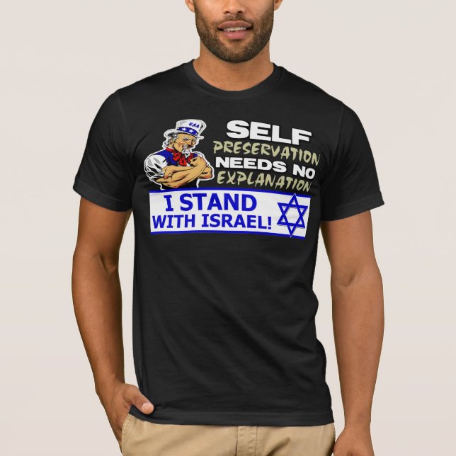 Camiseta ¡Me coloco con Israel! (Anverso)