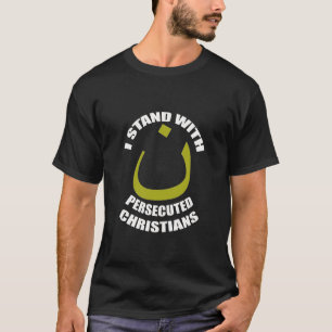 Camiseta Me coloco con la monja perseguida del árabe de los