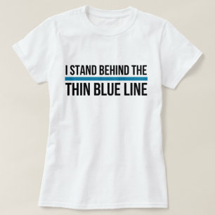Camiseta Me coloco detrás de Blue Line fino