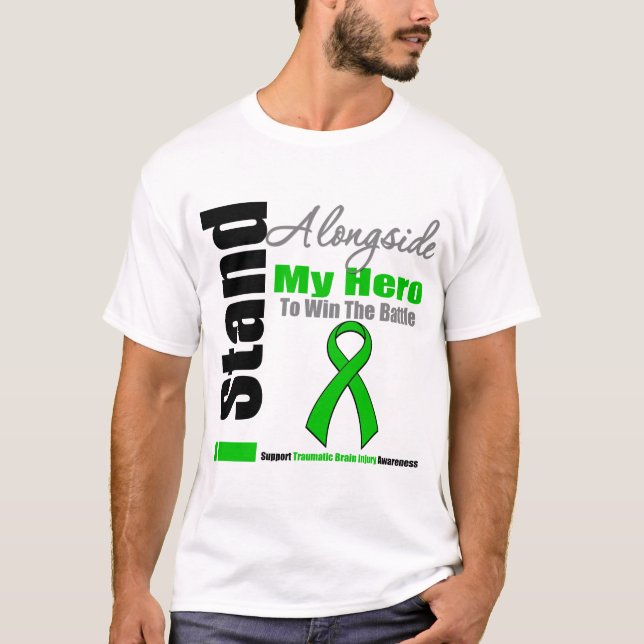 Camiseta Me coloco junto a mi lesión cerebral traumática (Anverso)