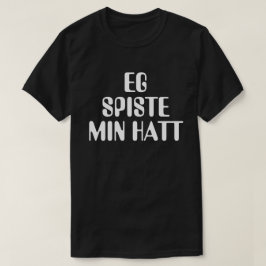 Camiseta Me comí a mi gorra en negro noruego