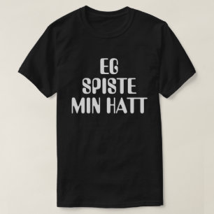 Camiseta Me comí a mi gorra en negro noruego