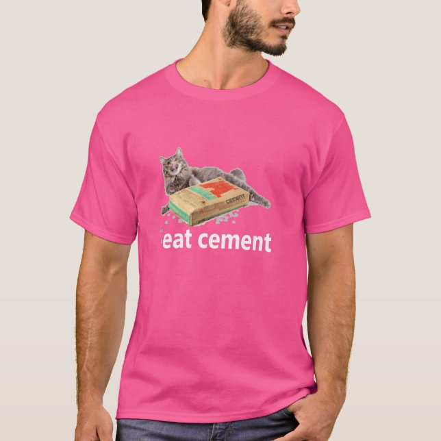 Camiseta Me Comí Cemento Maldito Gato Divertido Chiste Extr (Anverso)