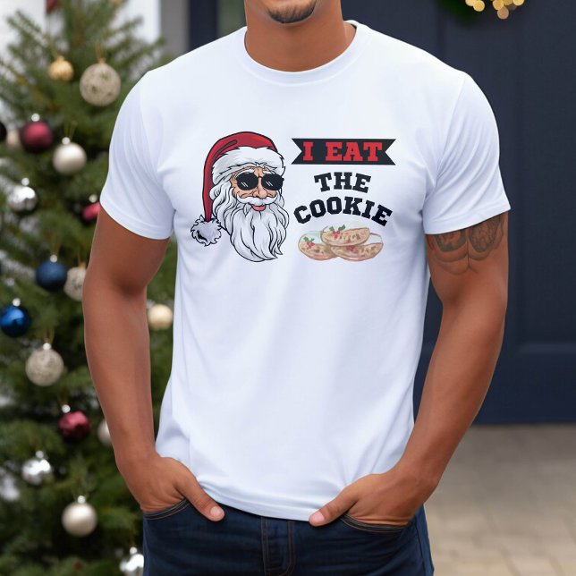 Camiseta Me Comí Los Famosos Chistes De Santa Navidades De  (I Eat The Cookie Funny Dirty Joke Santa Christmas T-Shirt
)