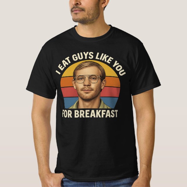 Camiseta Me como a los chicos para el desayuno regalo de Ha (Anverso)
