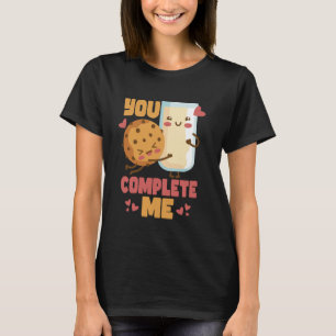 Camiseta Me completa la galleta de chocolate y la leche