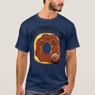 Camiseta Me Completas La Comida Cuidada Donut Pun 1