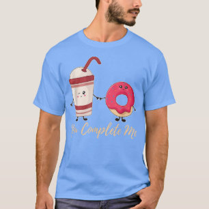 Camiseta Me Completas No Hacer Coffee Pareja Png T-Shirt